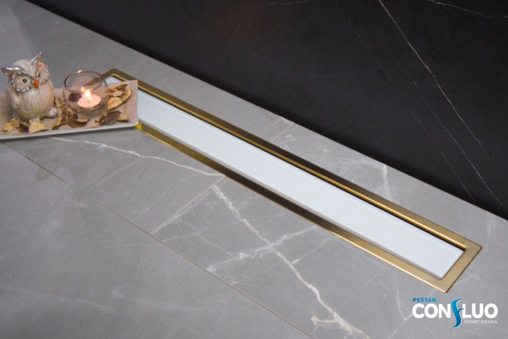 Confluo Premium White Glass Line 950 Gold