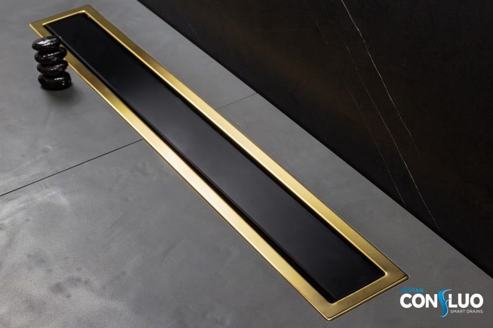 Confluo Premium Black Glass Line 300 Gold